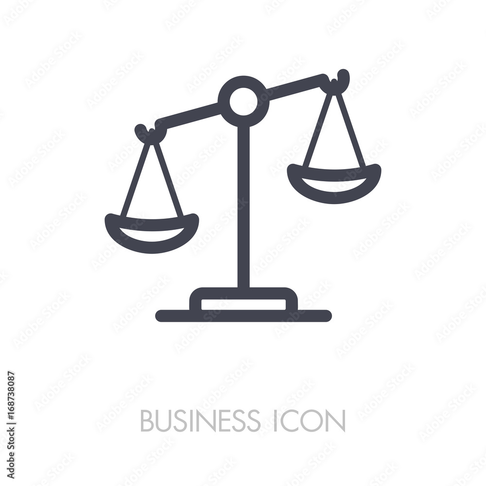 Law scale vector icon, justice outline icon Law scale vector icon, justice outline icon