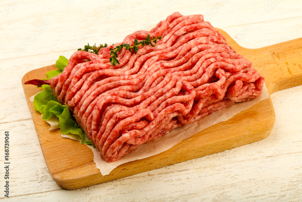 Raw minced beef meat Raw minced beef meat