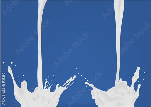 Pouring milk