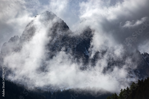 Dolomites Italian Alps. Puez Geisler nature park
