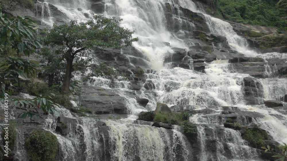 Great waterfall in Rainforest Chiang mai, Thailand. Great waterfall in Rainforest Chiang mai, Thailand.