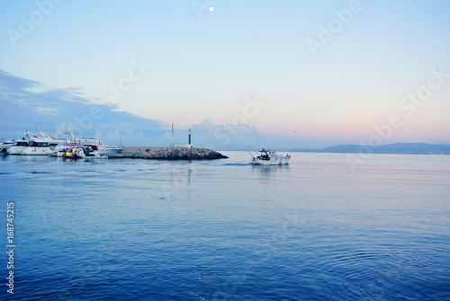 Pier on the coast of Spain