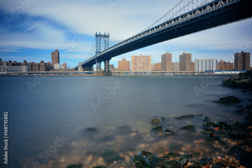 Manhattan Bridge and downtown New York City