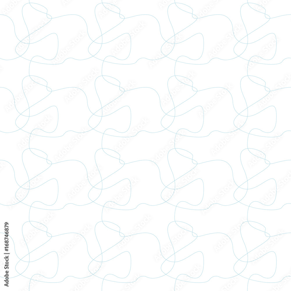Fototapeta premium Blue and white absract seamless patterns