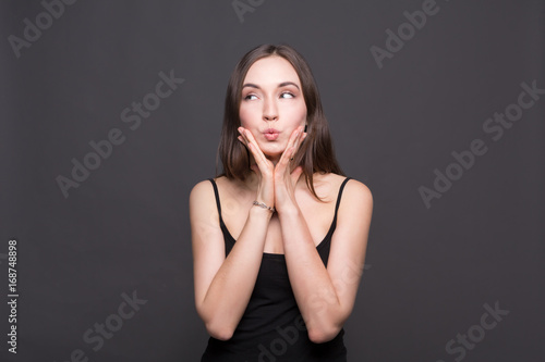 Wallpaper Mural Portrait of thoughtful woman with mysterious look Torontodigital.ca