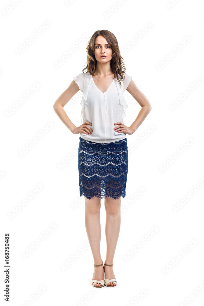 Full length portrait of beautiful business woman Full length portrait of beautiful business woman