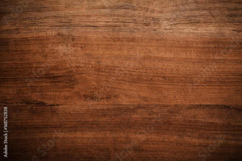 Tablou canvas Old grunge dark textured wooden background , The surface of the old brown wood t
