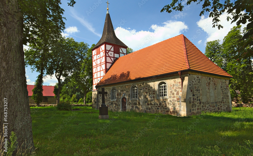 Church in Alt Plestling, Mecklenburg-West Pomerania, Germany