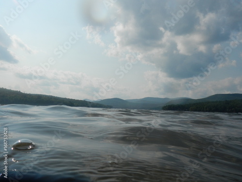 water, lake, mountains, perspective, wet, swim, sink, sky, clouds, background, beautiful, sea, Corinth, 