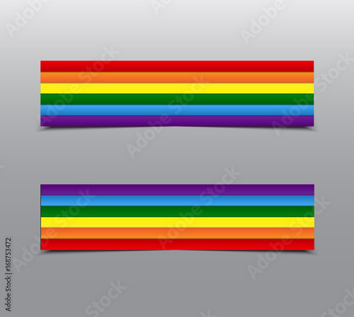 LGBT Pride Rainbow Stickers, Tag, Label, Card