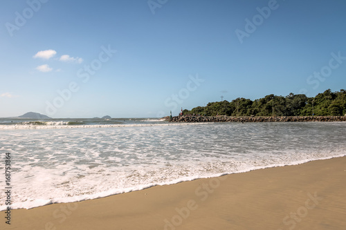 Beach of Barra da Lagoa area of Lagoa da Conceicao - Florianopolis  Santa Catarina  Brazil