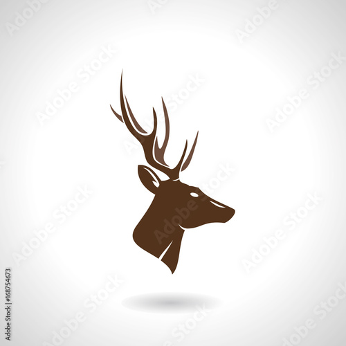 Deer head silhouette