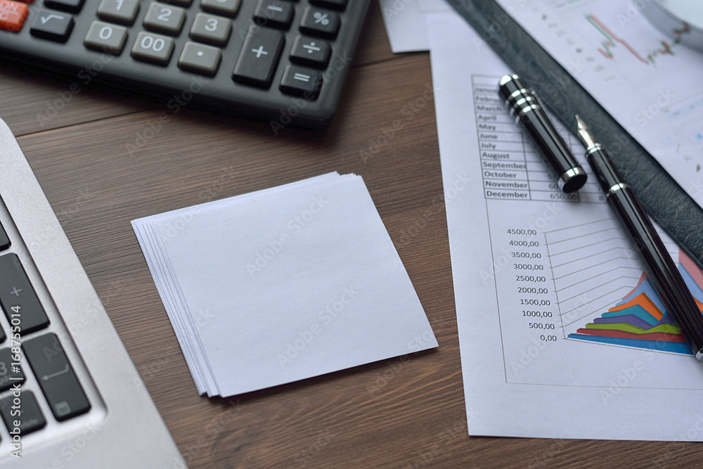 Financial printed paper charts, graphs and diagrams Financial printed paper charts, graphs and diagrams