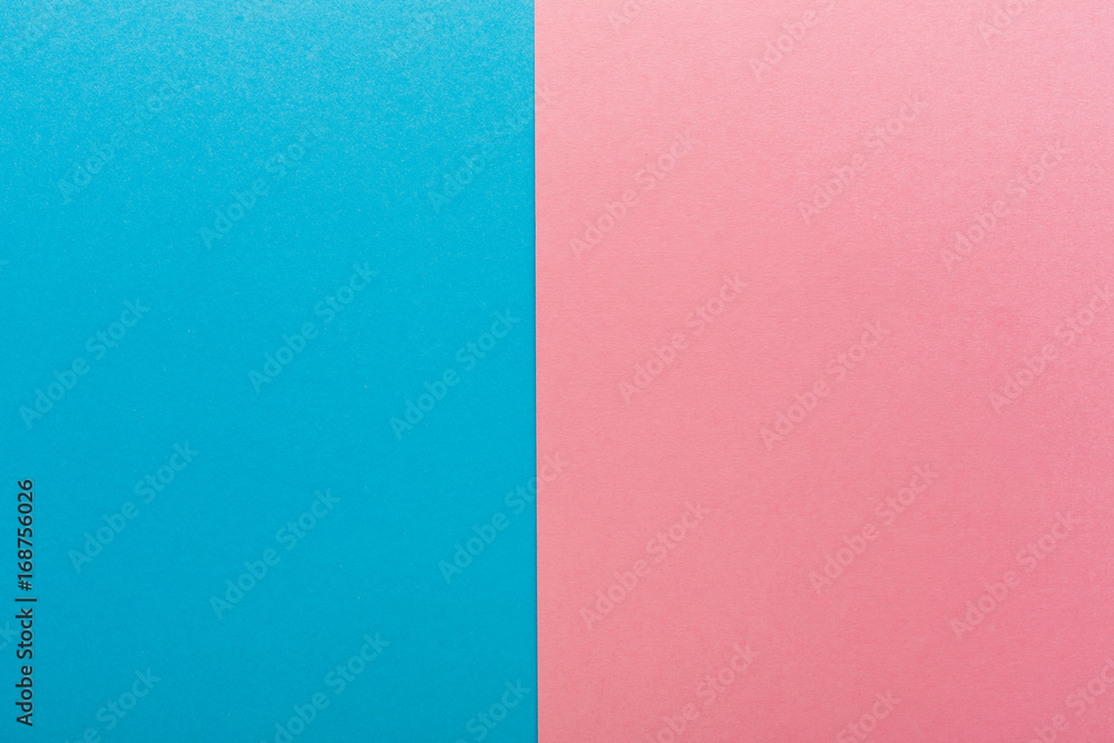 Fototapeta premium Blue and pink contrast background