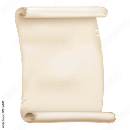 Parchment. Old paper scroll