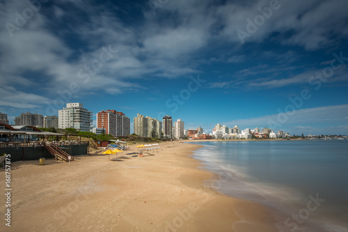 Coastal scenery in Punta del Este, Uruguay