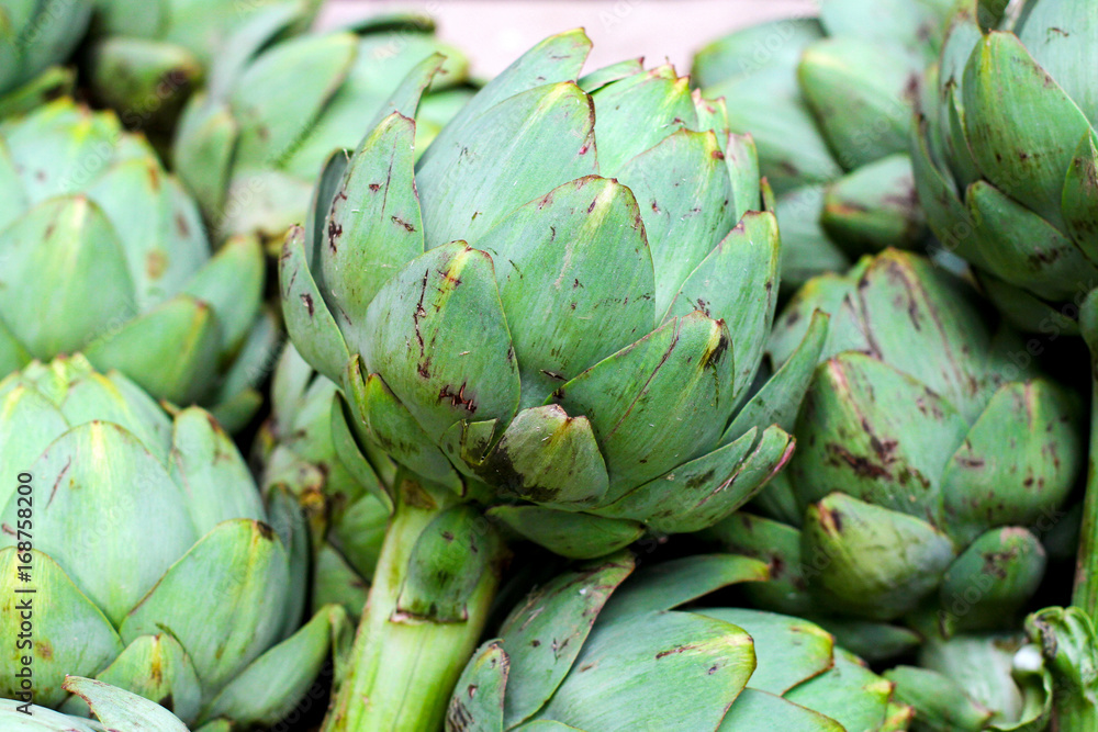 Artichokes pile Artichokes pile