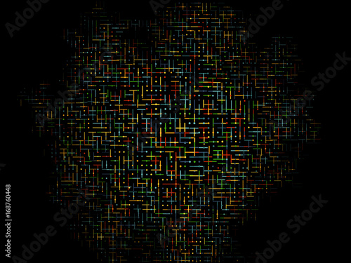 Dot line technology abstract background