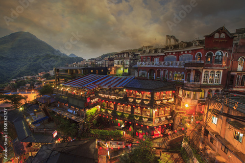 Hillside store in Jiufen, Taiwan's most famous tourist attraction.