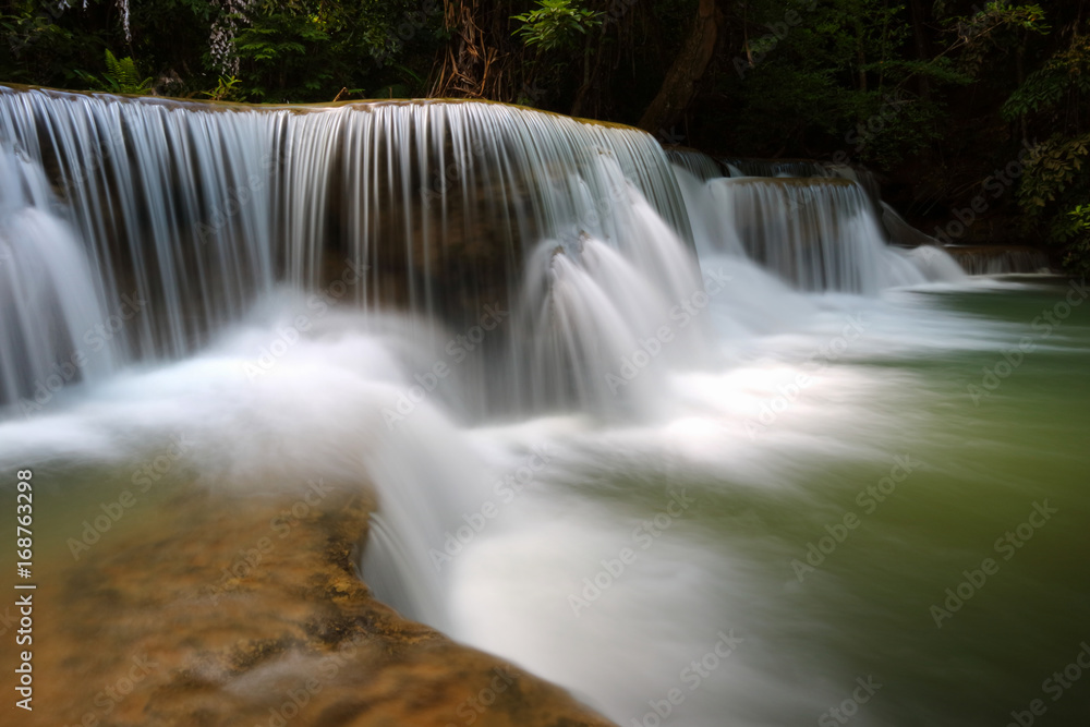 waterfall huay mae khamin in Kanchanaburi province,Thailand