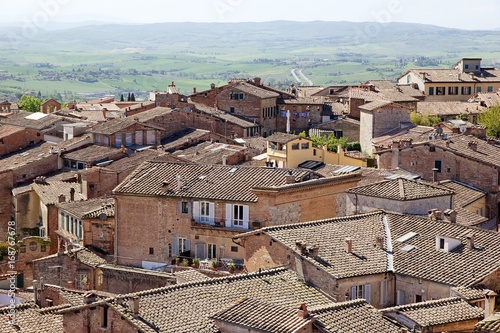 Aerial view of Siena, Tuscany, Italy