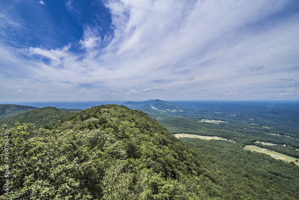 Breathtaking view at Hanging Rock State Park