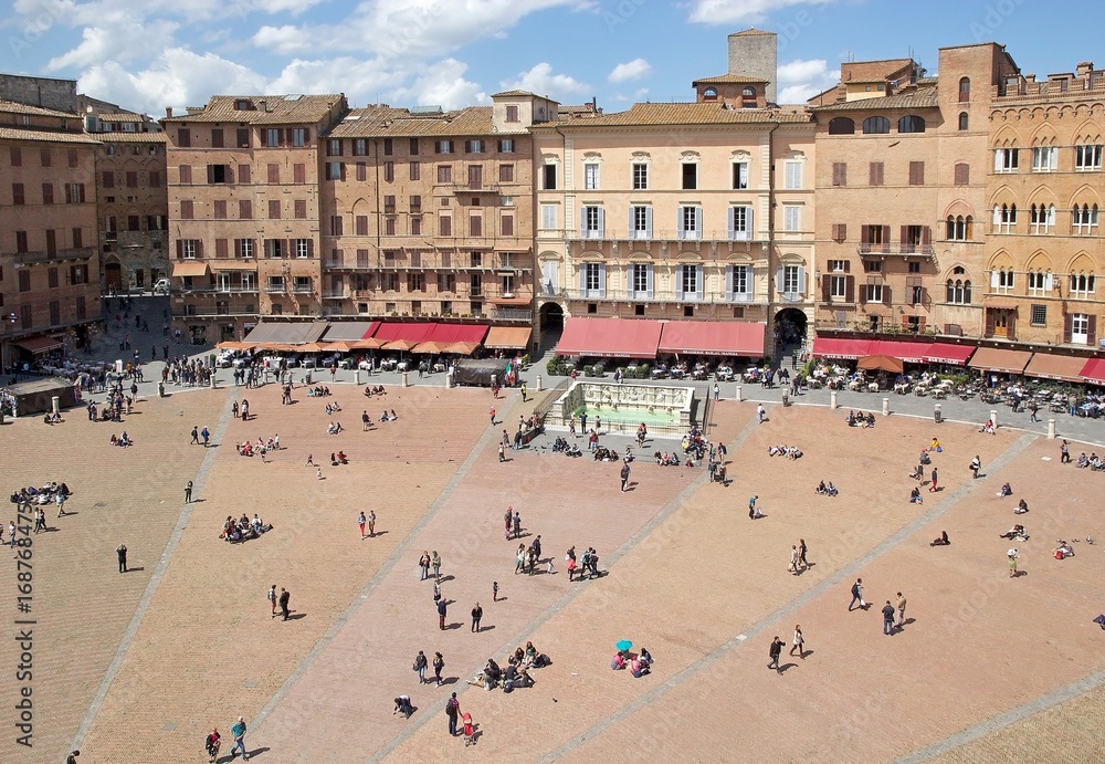 Piazza del Campo, Siena, Tuscany, Italy