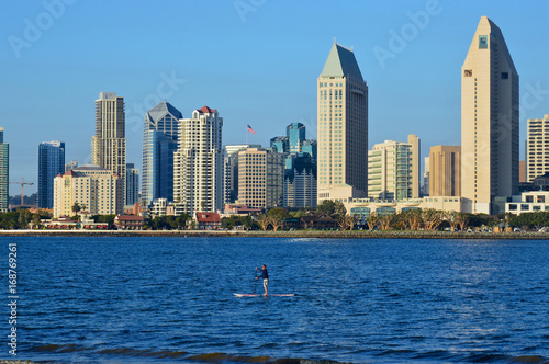 Panorama of city skyscrapers in California, San Diego © DD25