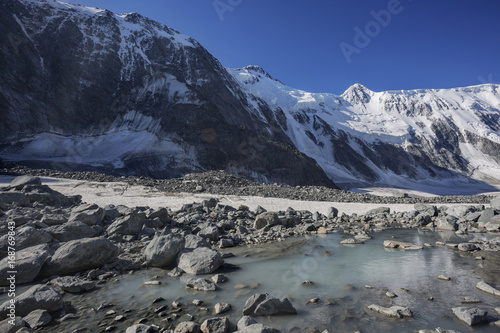 Akkem ruver near Beluha mountain. Altai photo