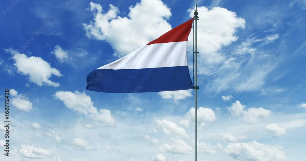 Netherlands flag animation, alpha channel Netherlands flag animation, alpha channel