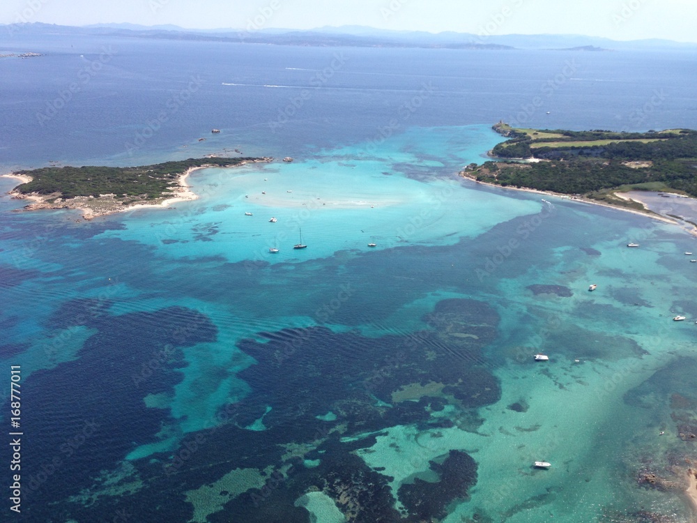Ile de Piana en Corse, vue aérienne