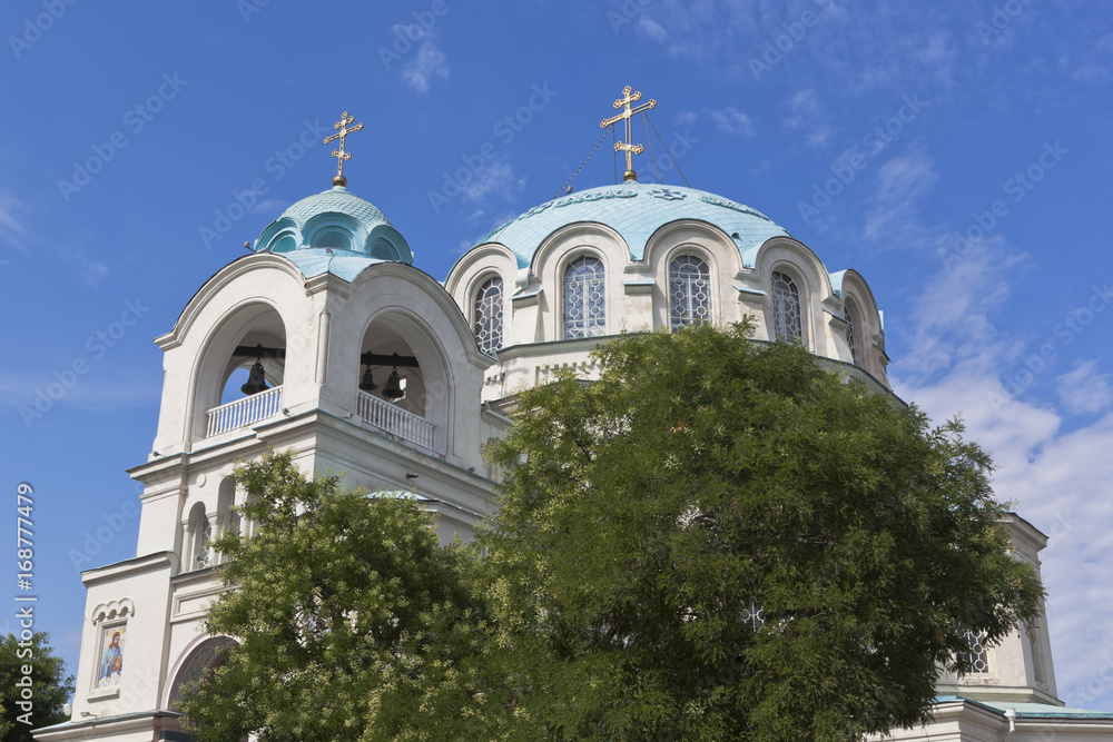 Cupolas of St. Nicholas Cathedral in Evpatoria, Crimea, Russia Cupolas of St. Nicholas Cathedral in Evpatoria, Crimea, Russia