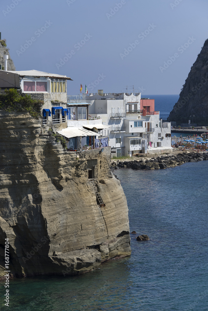 Naklejka premium Ischia; S.Angelo, typical cliff