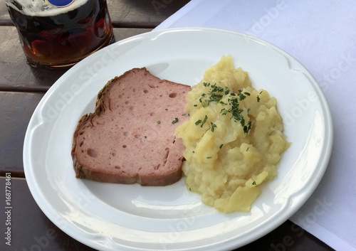 Bavarian Meatloaf and Potato Salad