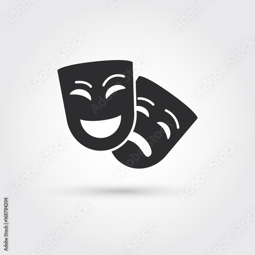 happy and sad masks