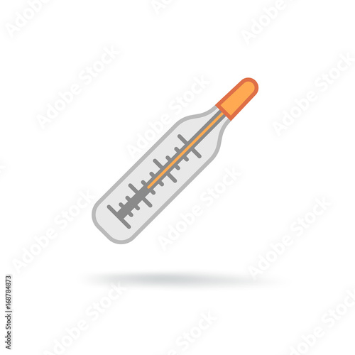 Medical thermometer icon