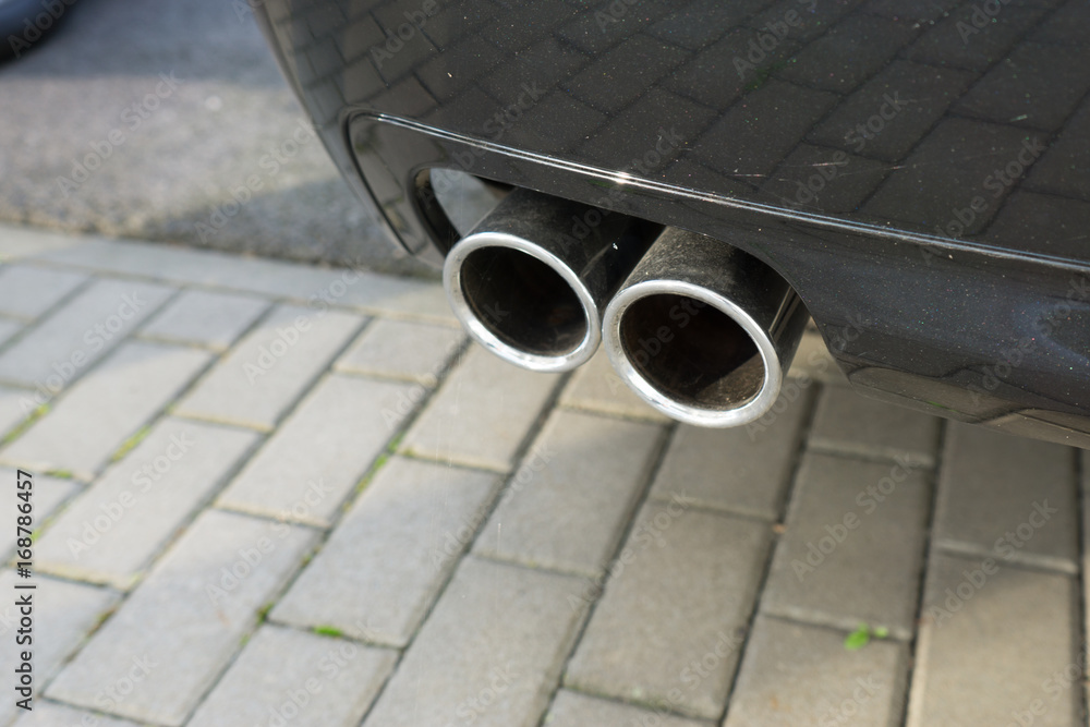 Naklejka premium diesel auspuff abgasskandal