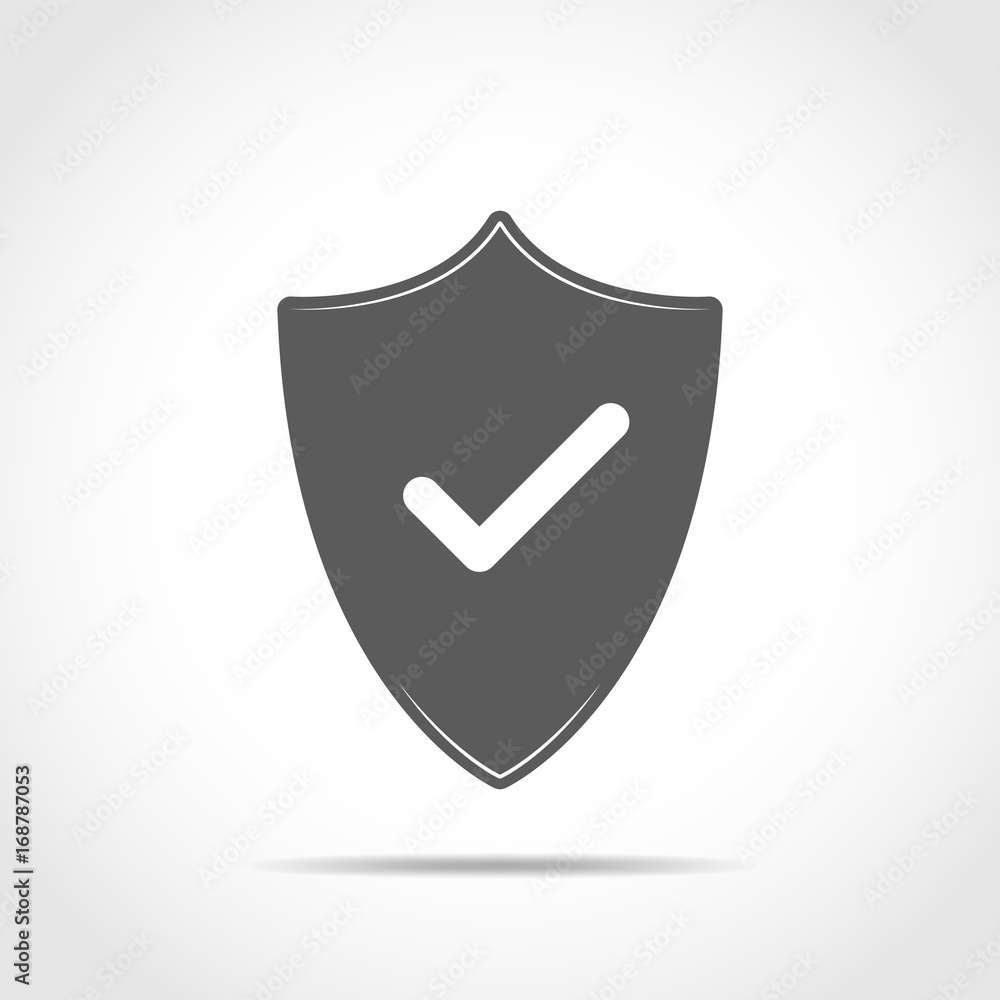 Shield with check mark. Vector illustration. Shield with check mark. Vector illustration.