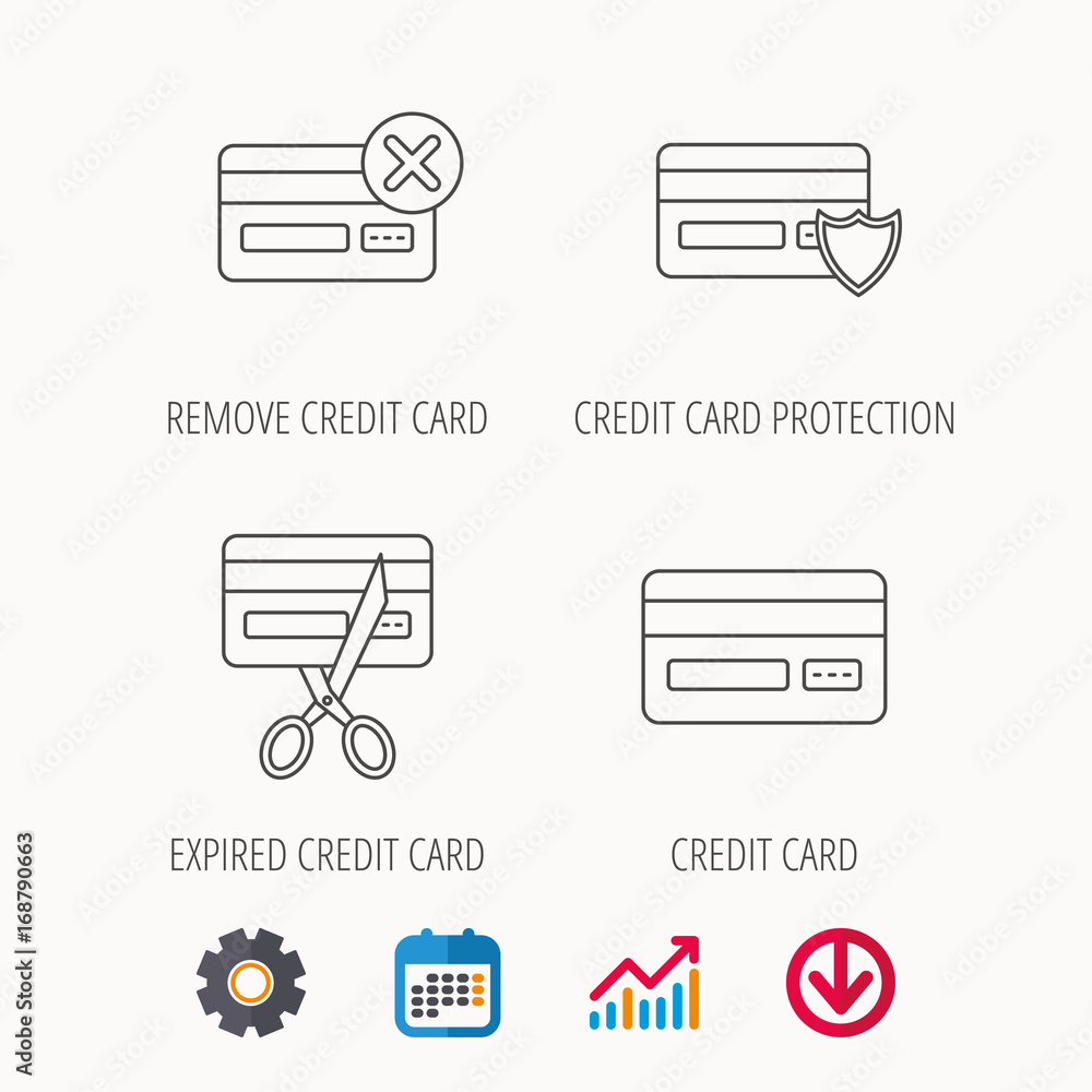 Bank credit card icons. Banking signs. Bank credit card icons. Banking signs.
