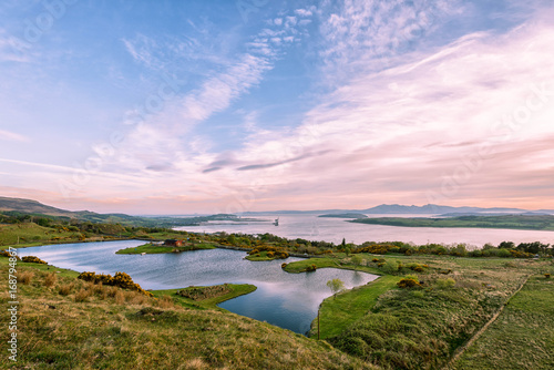 Arran Hills from above Largs