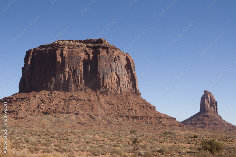 Beautiful red rock formations of Monument Valley, Utah/Arizona, USA.