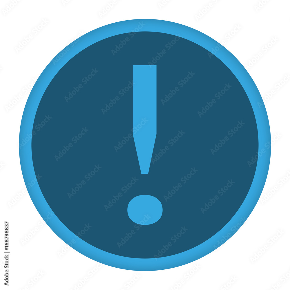 App Icon blau Ausrufezeichen App Icon blau Ausrufezeichen