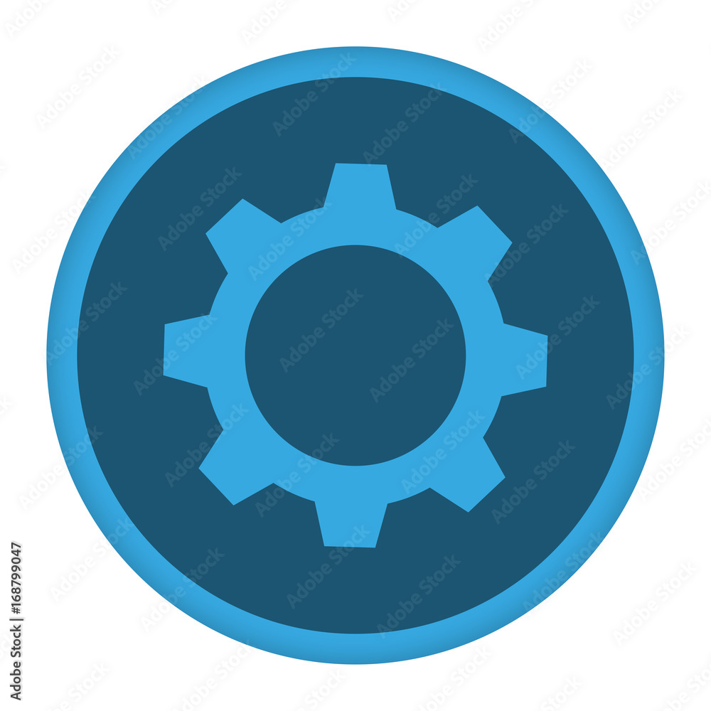 App Icon blau Zahnrad App Icon blau Zahnrad