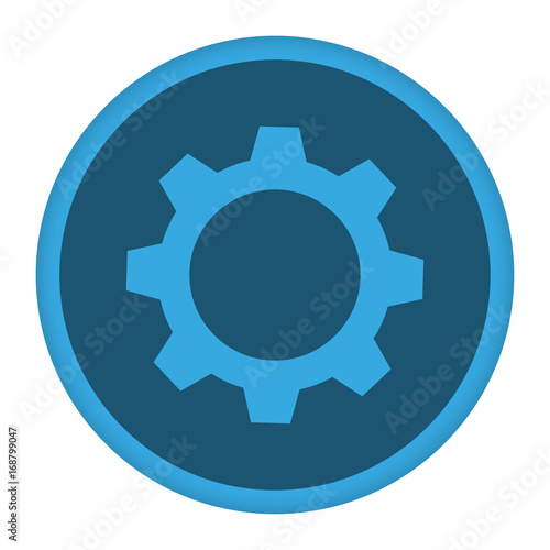 App Icon blau Zahnrad