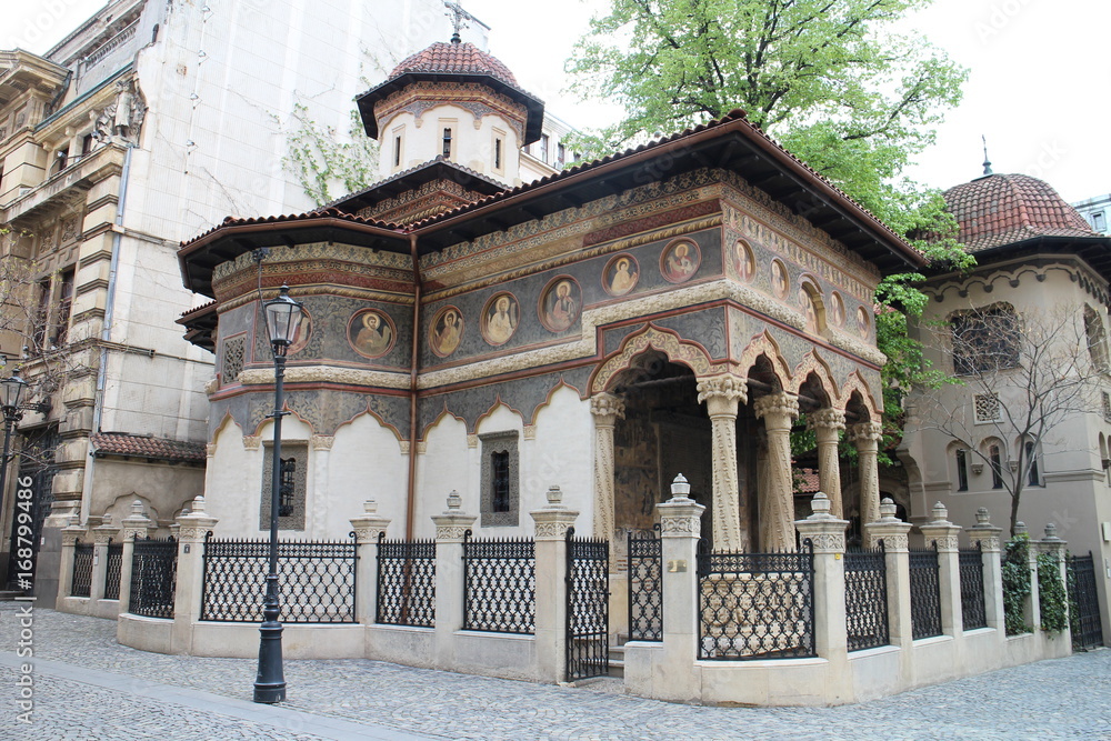 Biserica Mănăstirii Stavropoleos (Stavropoleos Monastery Church), Bucarest, Romania
