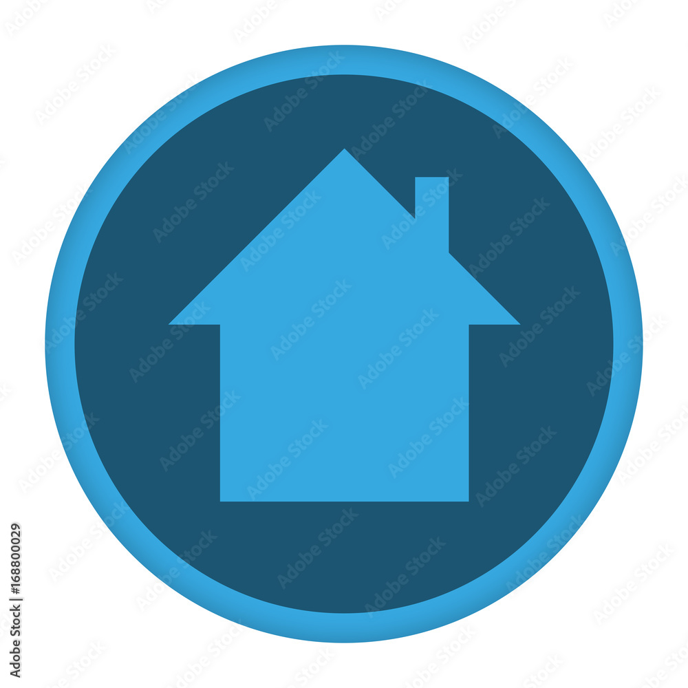 App Icon blau Haus ohne Tür App Icon blau Haus ohne Tür