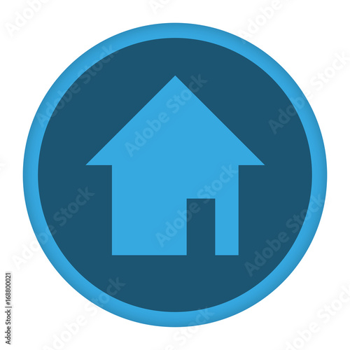 App Icon blau Haus mit Tür