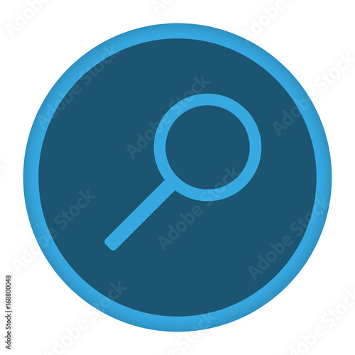 App Icon blau Lupe
