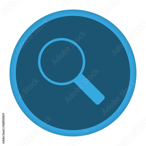 App Icon blau Vergrößerungsglas
