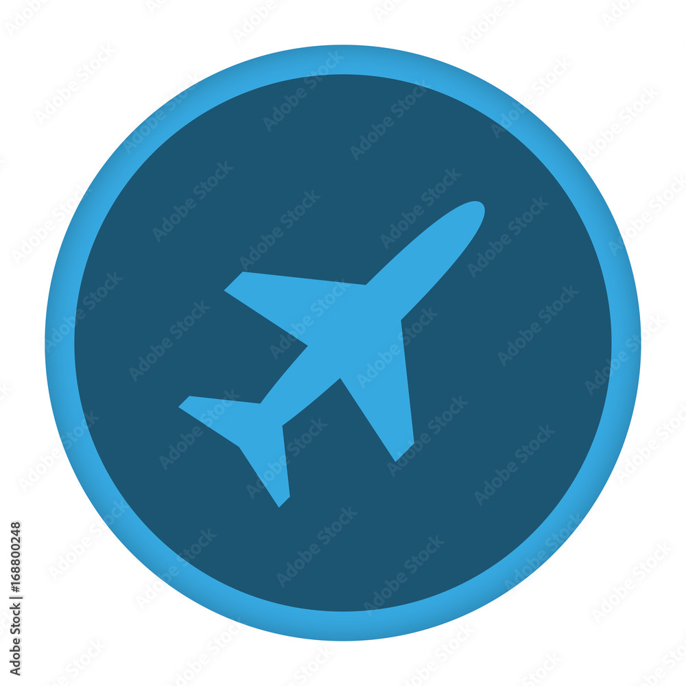 App Icon blau Flugmodus